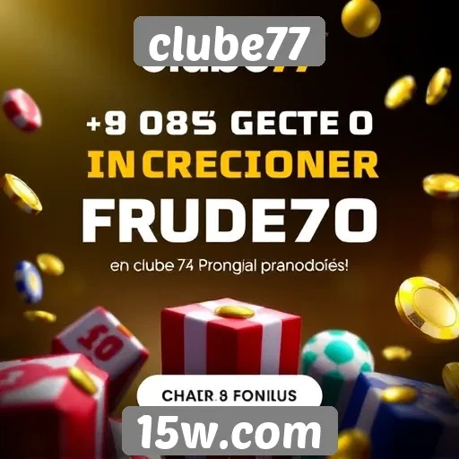 Plataforma Clube77 inova com promoções para novos jogadores